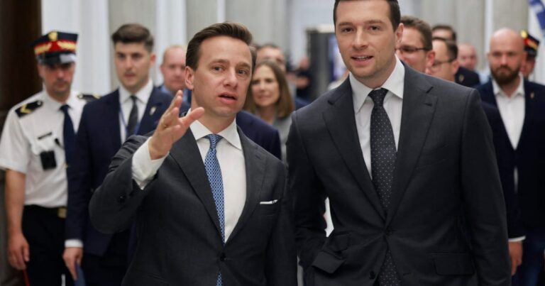 France’s far-right leader Jordan Bardella tours Poland in search for new allies