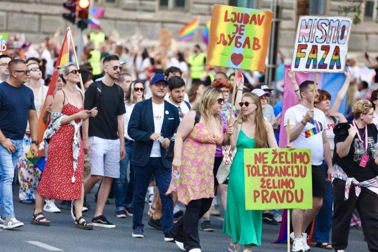 Sarajevo Pride participants call for greater visibility and protection of LGBTIQ+ rights