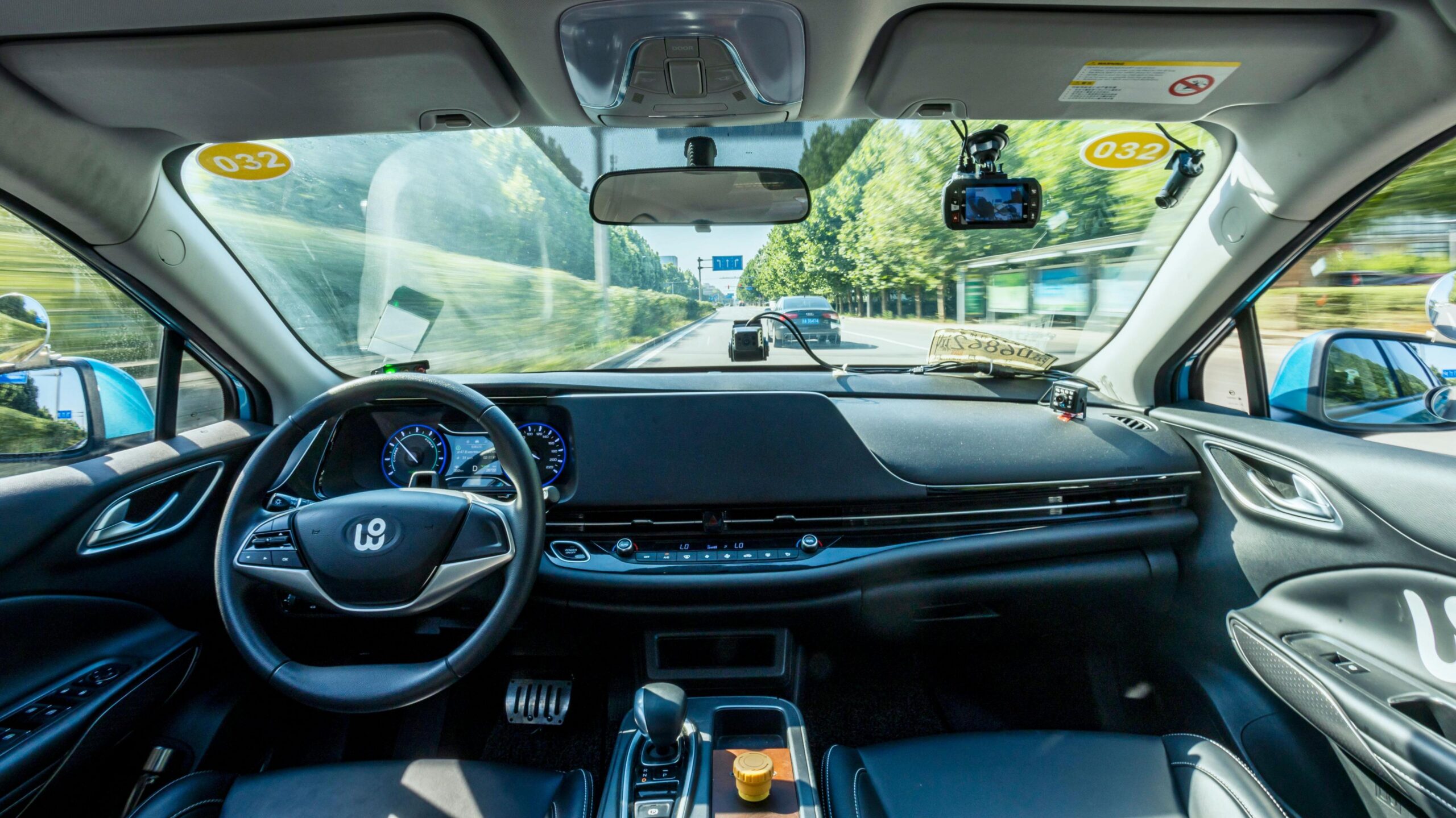 Inside of a WeRide Robotaxi