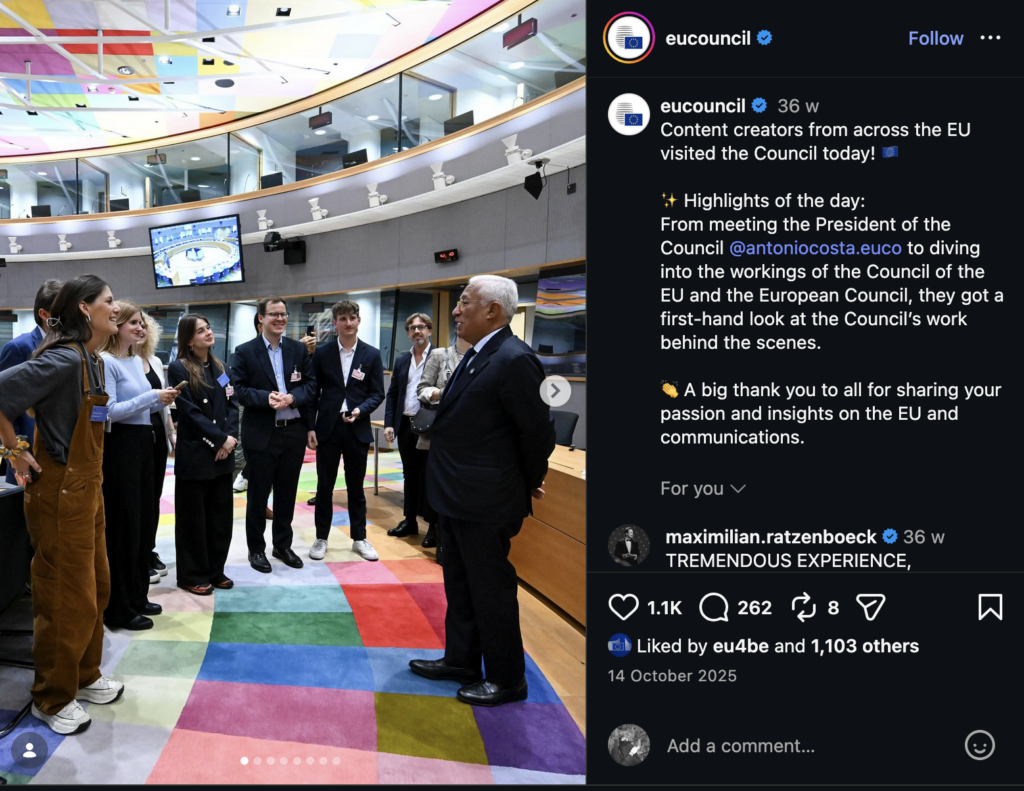 Social media influencers now roam EU corridors of power: free trips, selfies with leaders but a grey zone for ethics