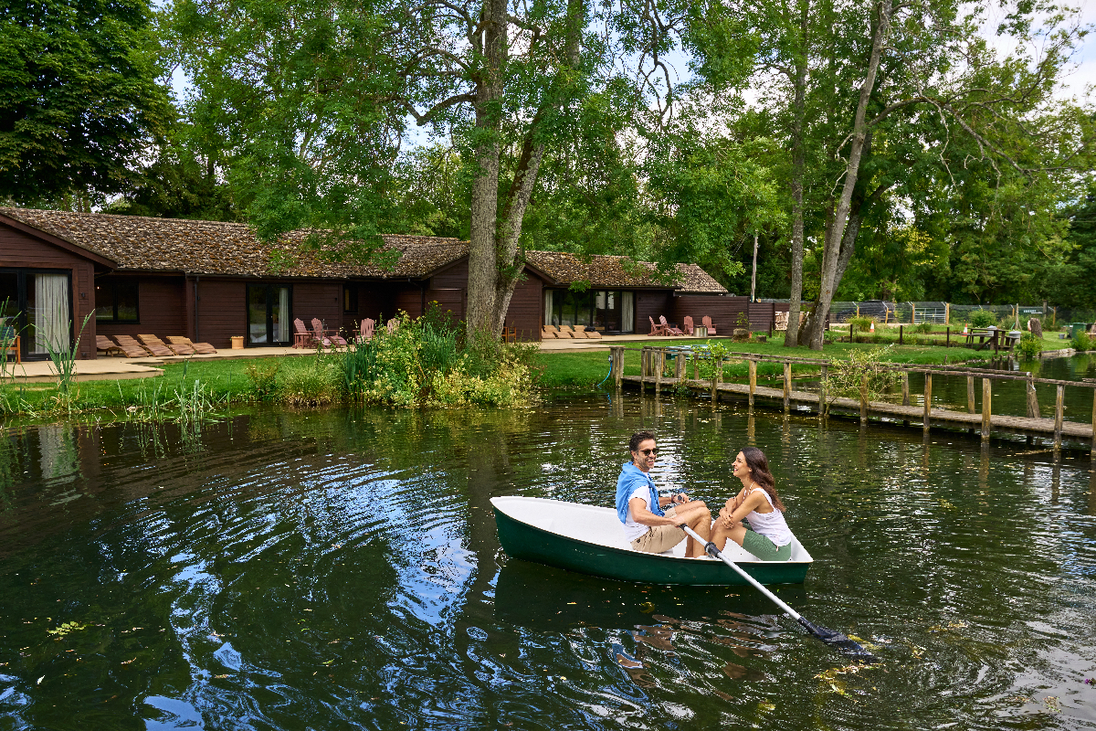 Watersports at Avington Estate includes hiring a rowing boat